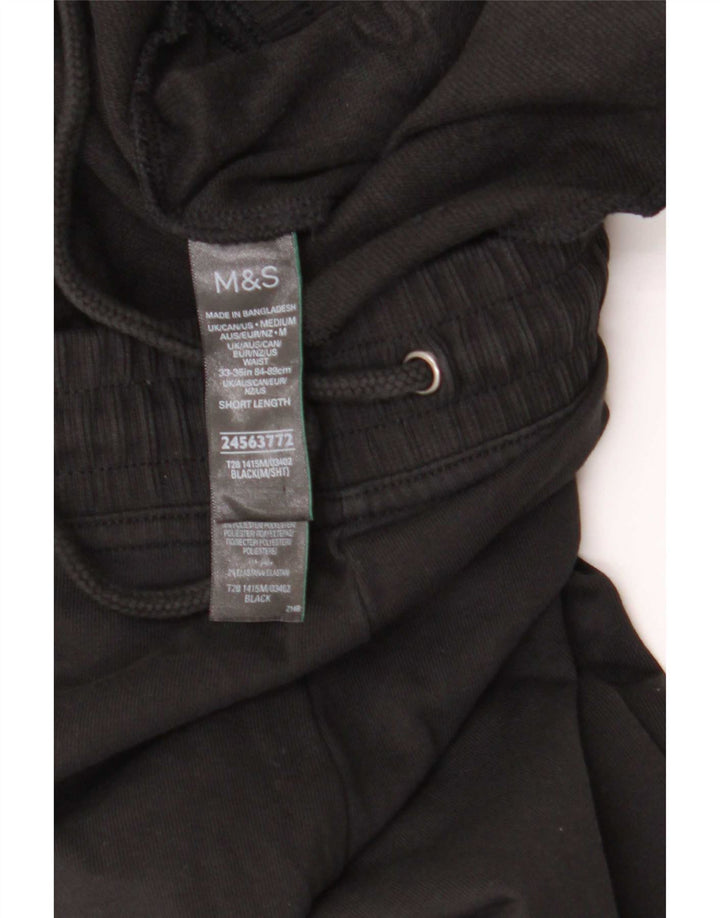 Marks & Spencer Herren-Trainingshose aus mittelschwarzer Baumwolle