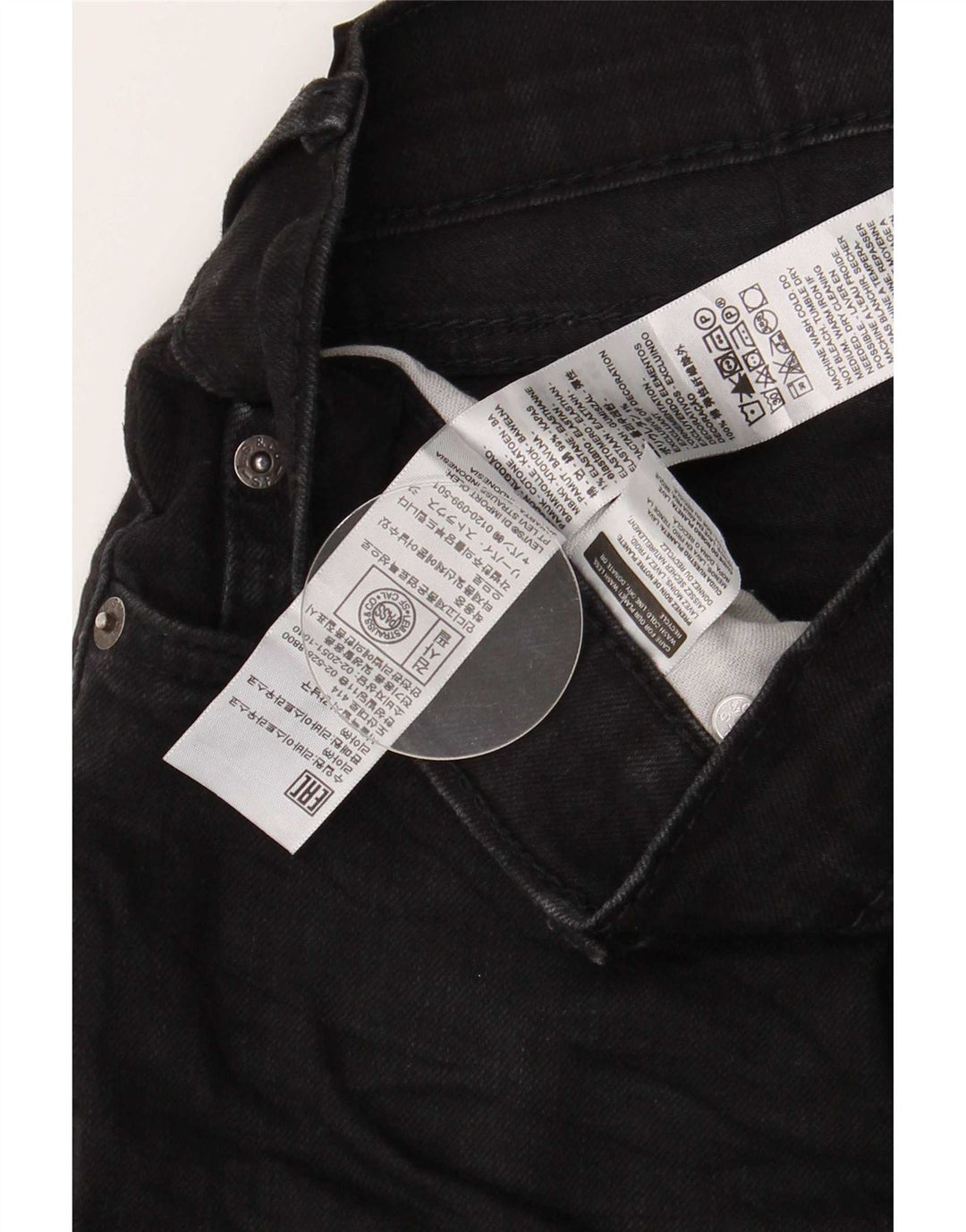 Levi's Herren 511 Slim Jeans W40 L30 schwarze Baumwolle