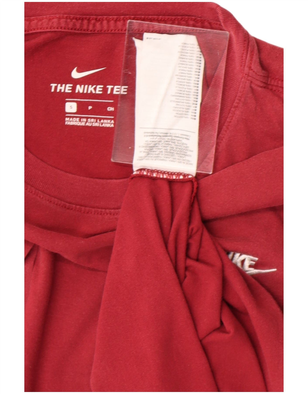 NIKE Herren T-Shirt Top Small Rot Baumwolle