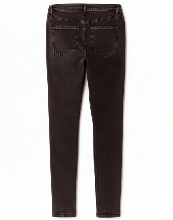 Jack Wills Damen Aimie Mid Rise Skinny Jeans W28 L32 Schwarze Baumwolle