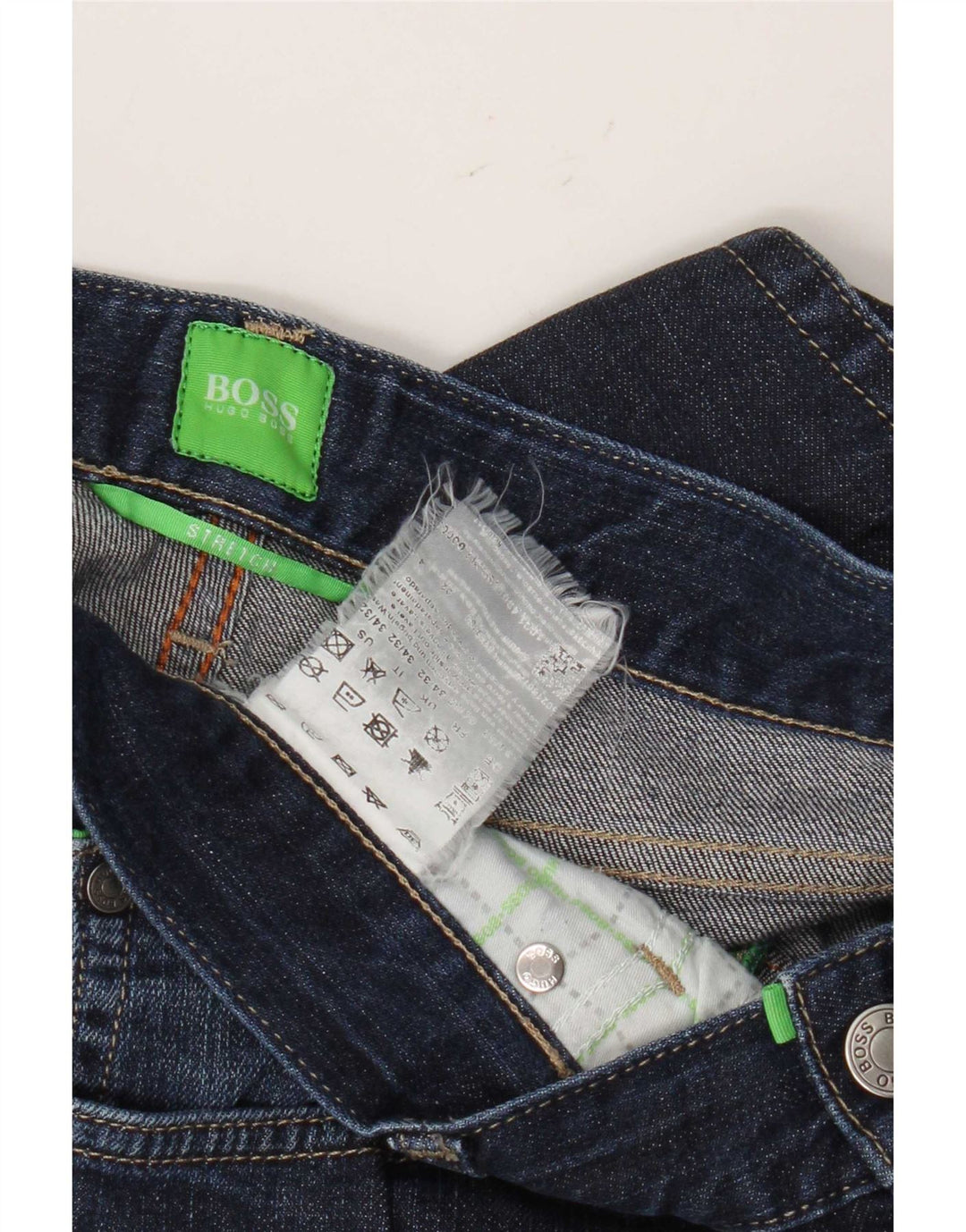 Hugo Boss Herren Straight Jeans W34 L32 Marineblau