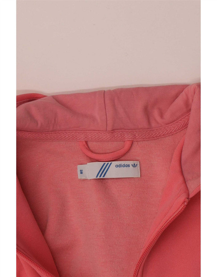 Adidas Damen Graphic Zip Hoodie Pullover EU 36 Small Pink