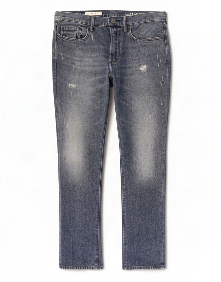 Gap Herren Slim Jeans W32 L32 Blaue Baumwolle
