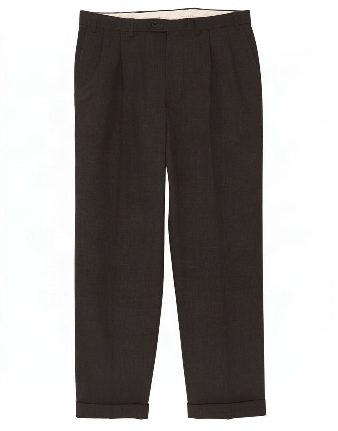 Marks & Spencer Herren-Stretch-Anzughose mit Zapfen, W36, L31, graues Polyester