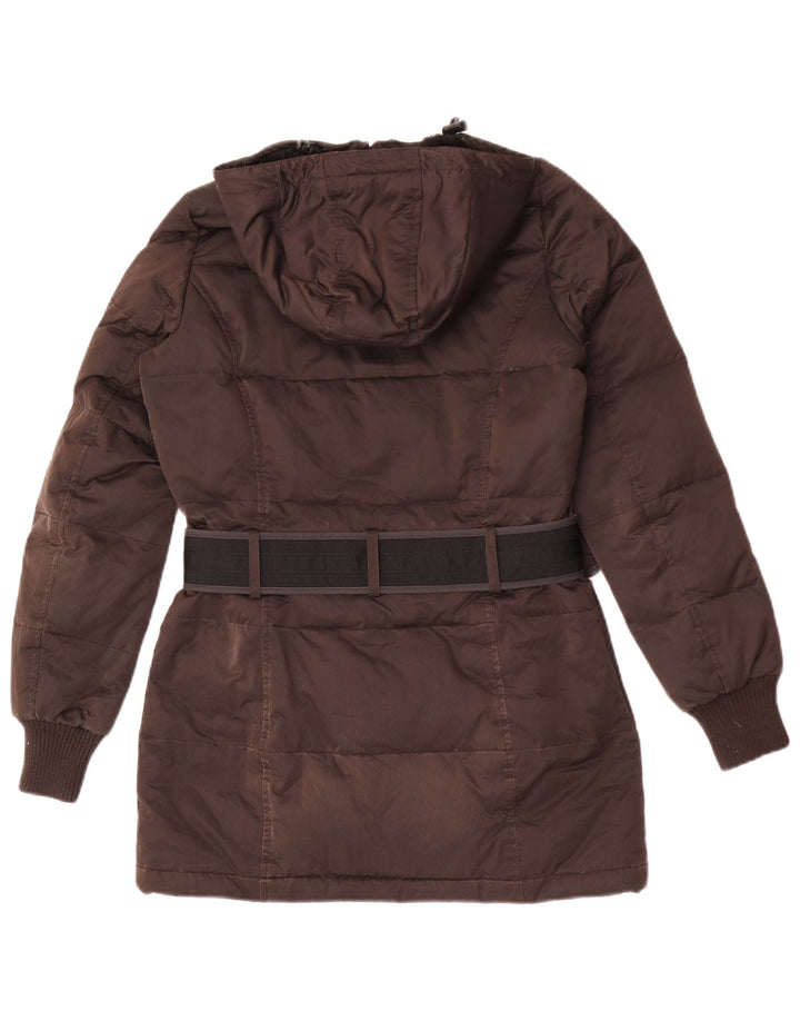 Refrigue Damen-Kapuzen-Übergröße, gepolsterte Jacke, UK 6, XS, Braun, Polyester