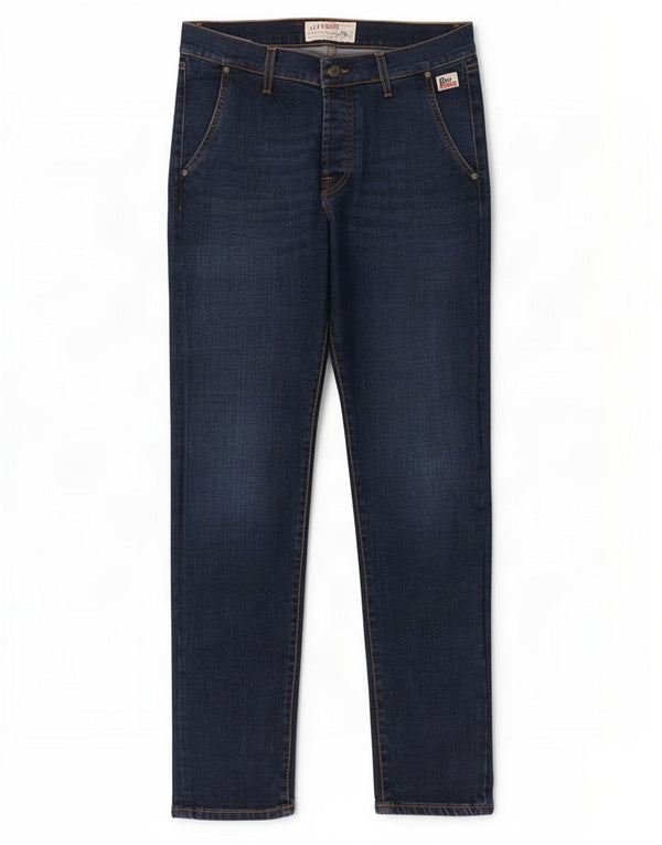 Roy Rogers Herren Slim Jeans W33 L31 Marineblaue Baumwolle