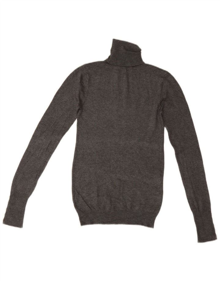 Rollkragenpullover für Damen von Zara, Gr. 12, Mittelgrau