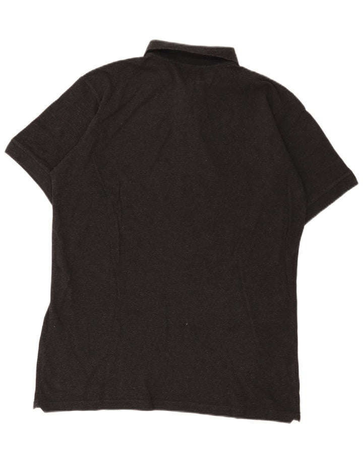 Reebok Herren-Poloshirt aus mittelgrauer Baumwolle