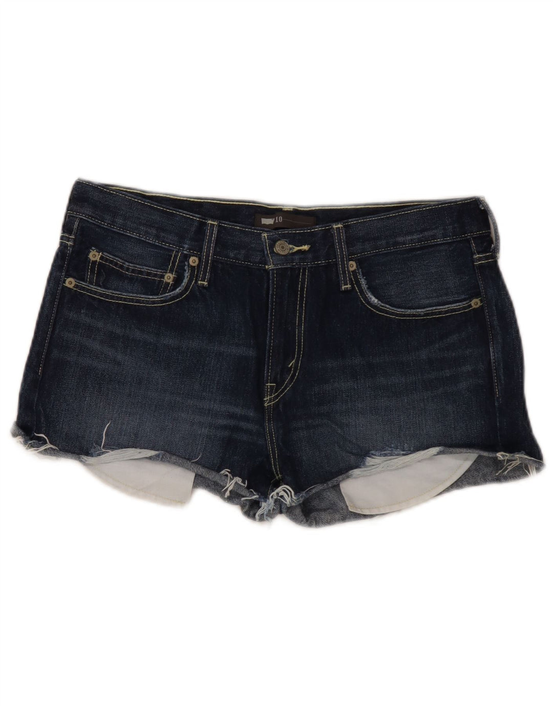 Levi's Damen Jeansshorts US 10 Large W34 Marineblaue Baumwolle
