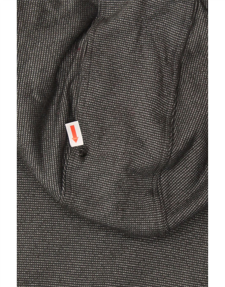 ADIDAS Mens Climalite Hoodie Jumper Large Grey Pinstripe Polyester Vintage Adidas and Second-Hand Adidas from Messina Hembry 