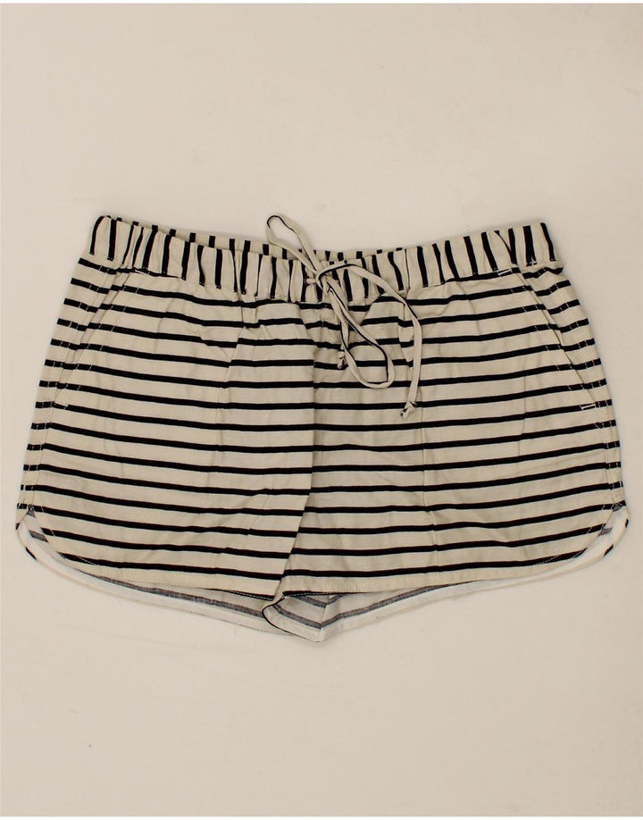 J. CREW Womens Hot Pants Small W27  White Striped Linen Nautical Vintage J. Crew and Second-Hand J. Crew from Messina Hembry 