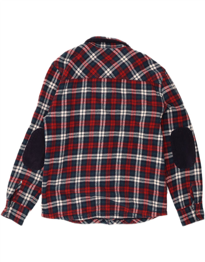 Fat Face Herren-Lumberjack-Flanellhemd, groß, marineblau, kariert, Baumwolle
