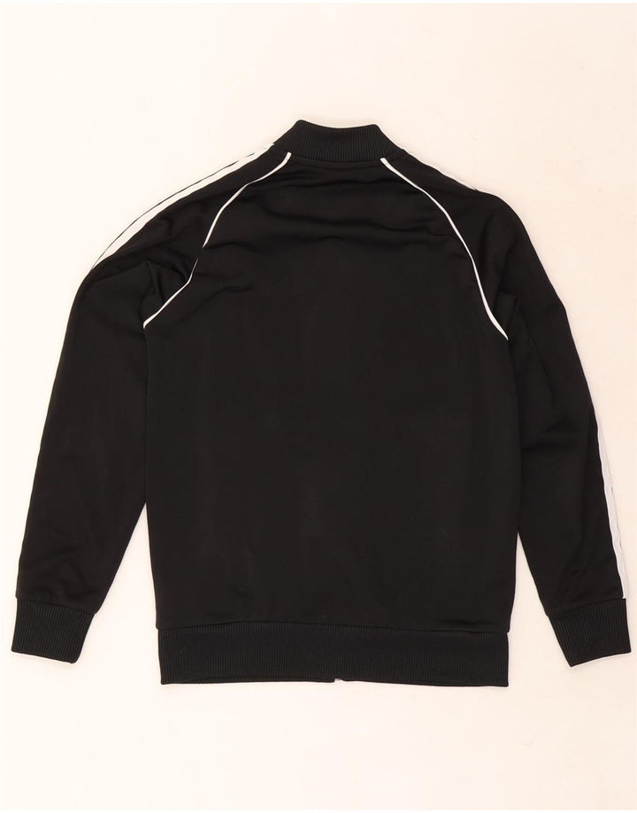 Adidas Jungen Trainingsanzug Top Jacke 12-13 Jahre Schwarzes Polyester