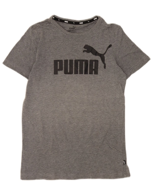 Puma Jungen Graphic T-Shirt Top 13-14 Jahre Grau