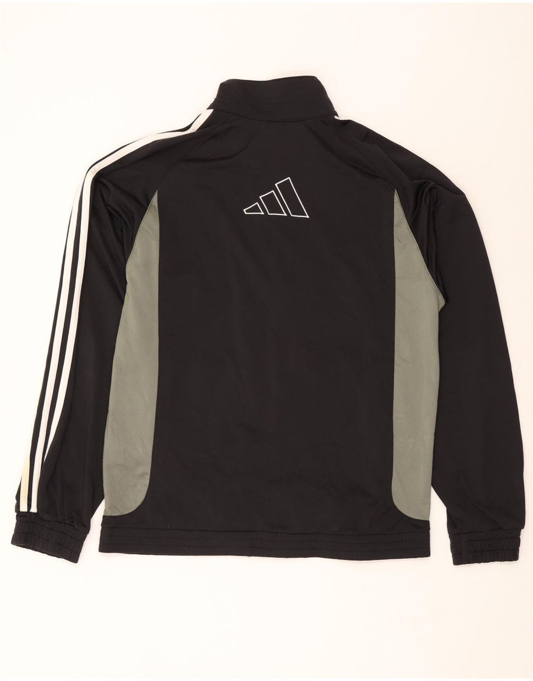ADIDAS Herren-Trainingsanzugoberteil mit Grafik, UK 40/42, Mittelschwarz, Farbblock
