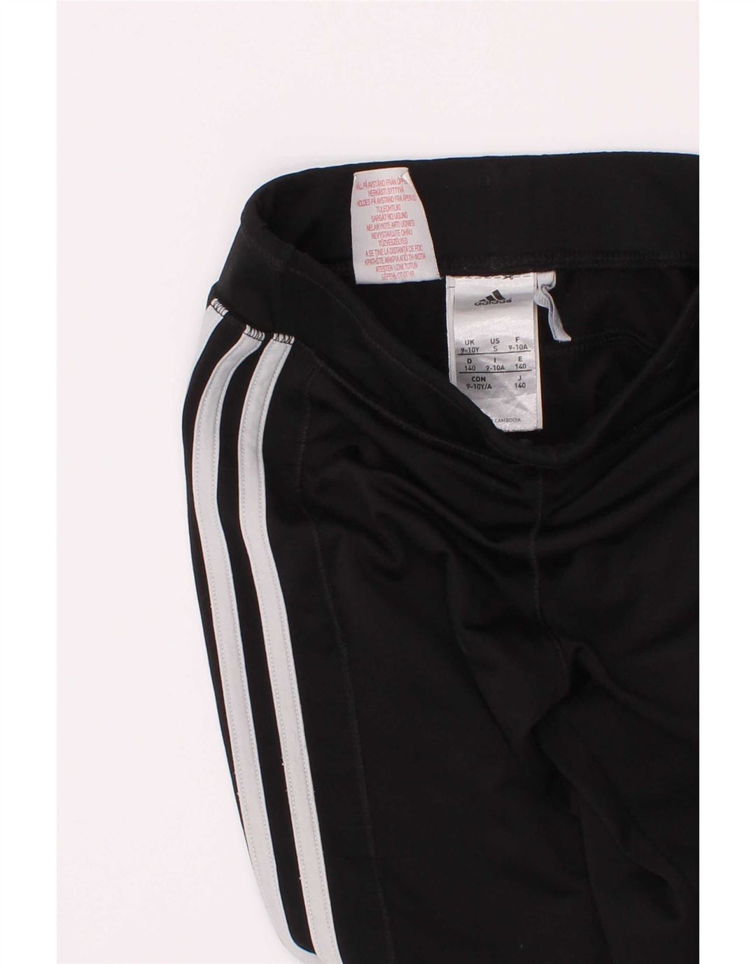 ADIDAS Mädchen-Leggings, 9–10 Jahre, schwarzes Polyester