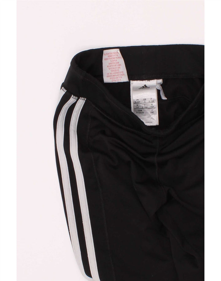ADIDAS Mädchen-Leggings, 9–10 Jahre, schwarzes Polyester