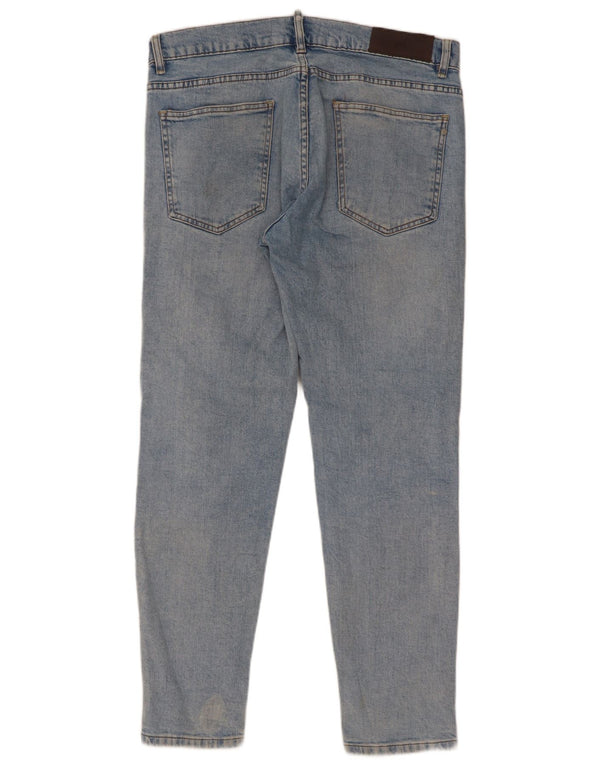 Zara Herren Slim Jeans EU 44 Large W34 L31 Blaue Baumwolle