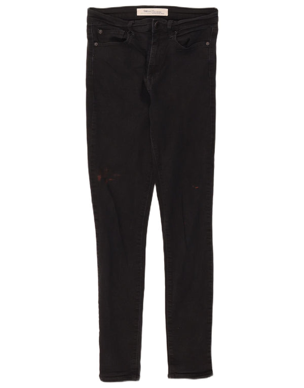 Gap Damen High Rise Super Skinny Jeans W28 L28 Schwarze Baumwolle