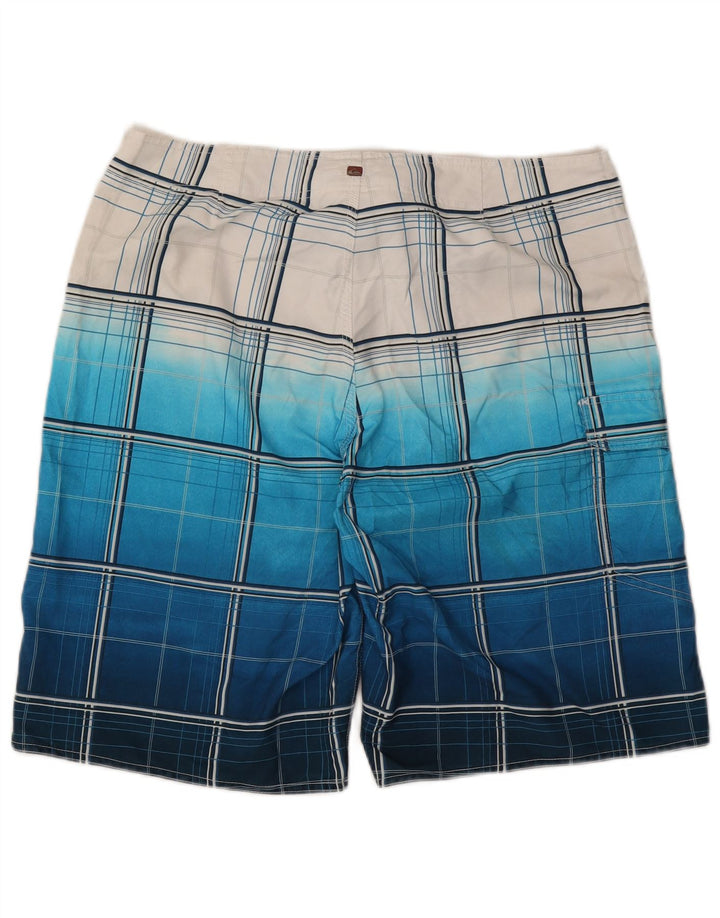 Quiksilver Herren-Badeshorts, groß, blau kariert, Polyester