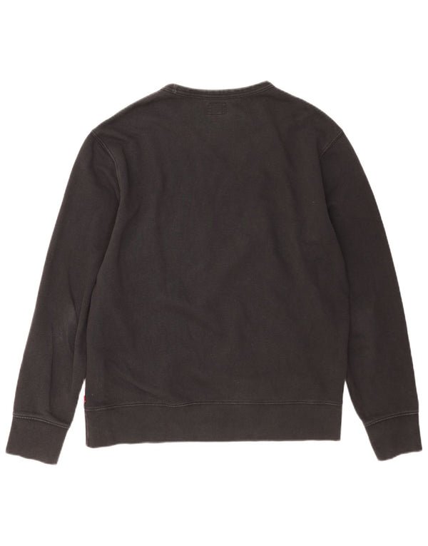 Levi's Herren-Sweatshirt mit Grafik, mittelschwarz, Baumwolle