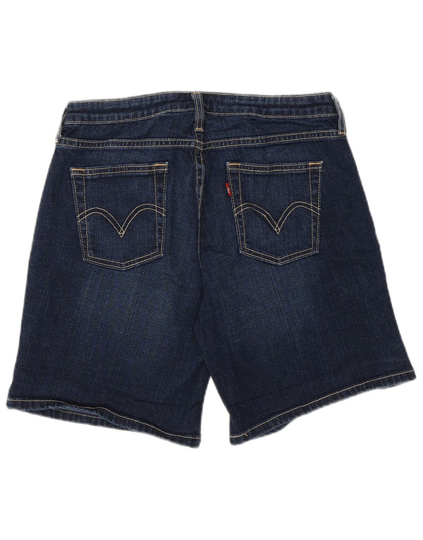 Levi's Damen 545 Denim Shorts US 4 Small W28 Marineblaue Baumwolle