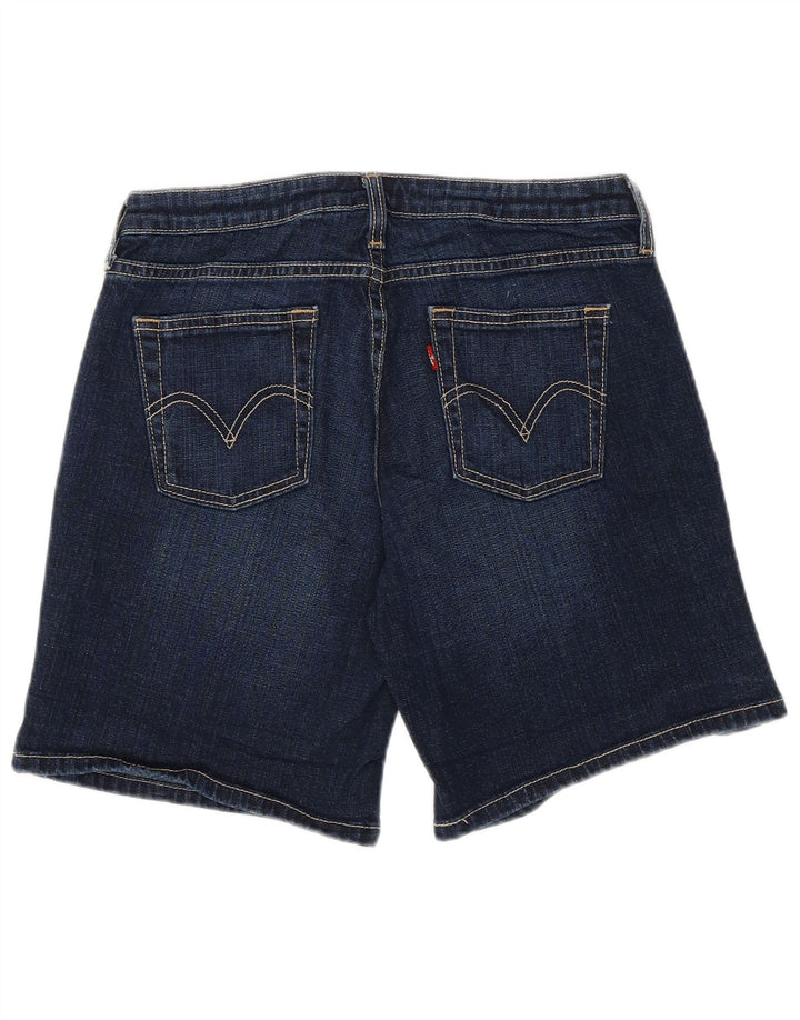 Levi's Damen 545 Denim Shorts US 4 Small W28 Marineblaue Baumwolle