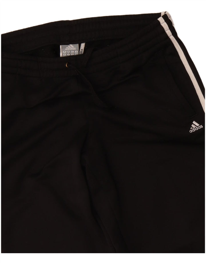 ADIDAS Damen Climalite Trainingshose UK 8/10 Small Schwarz Polyester