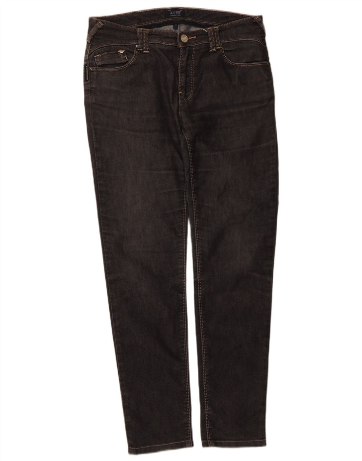Armani Damen Slim Jeans W29 L28 Schwarz