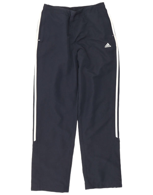 Adidas Damen Trainingshose UK 12 Mittel Marineblau Polyester Sport