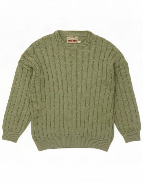 Uniform Damen Rundhalspullover Pullover UK 18 XL Grün Acryl