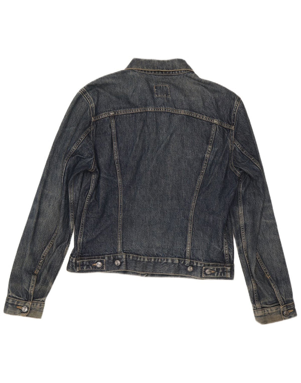 Gas Damen Jeansjacke UK 18 XL Blaue Baumwolle