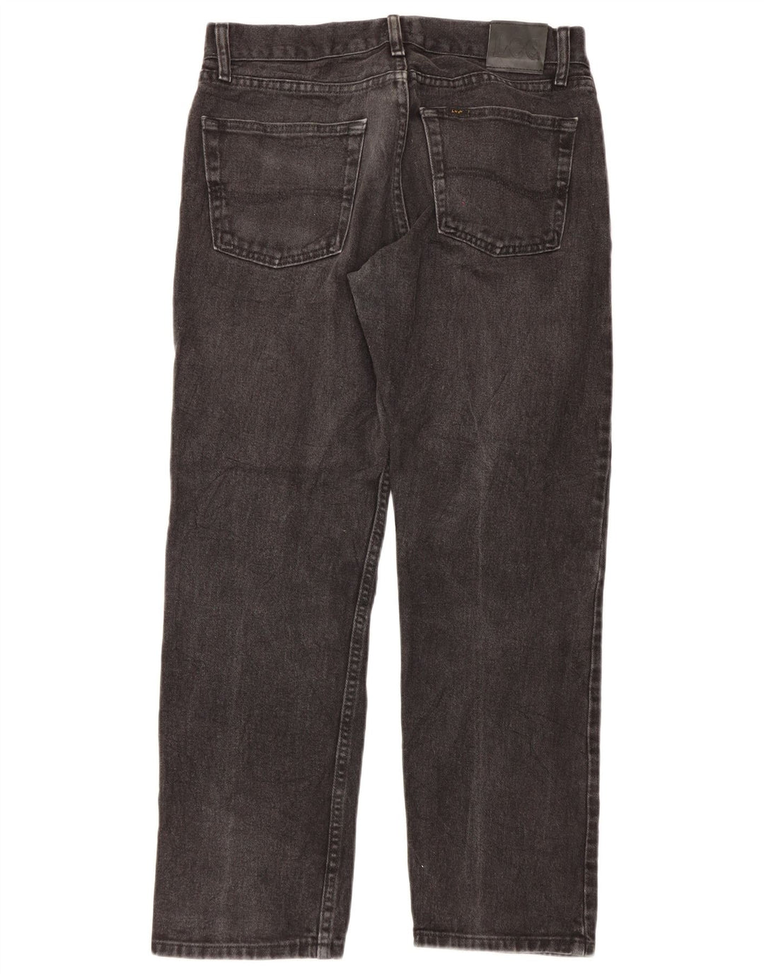 Lee Herren-Jeans mit normaler Passform, gerade Passform, W33, L30, schwarze Baumwolle