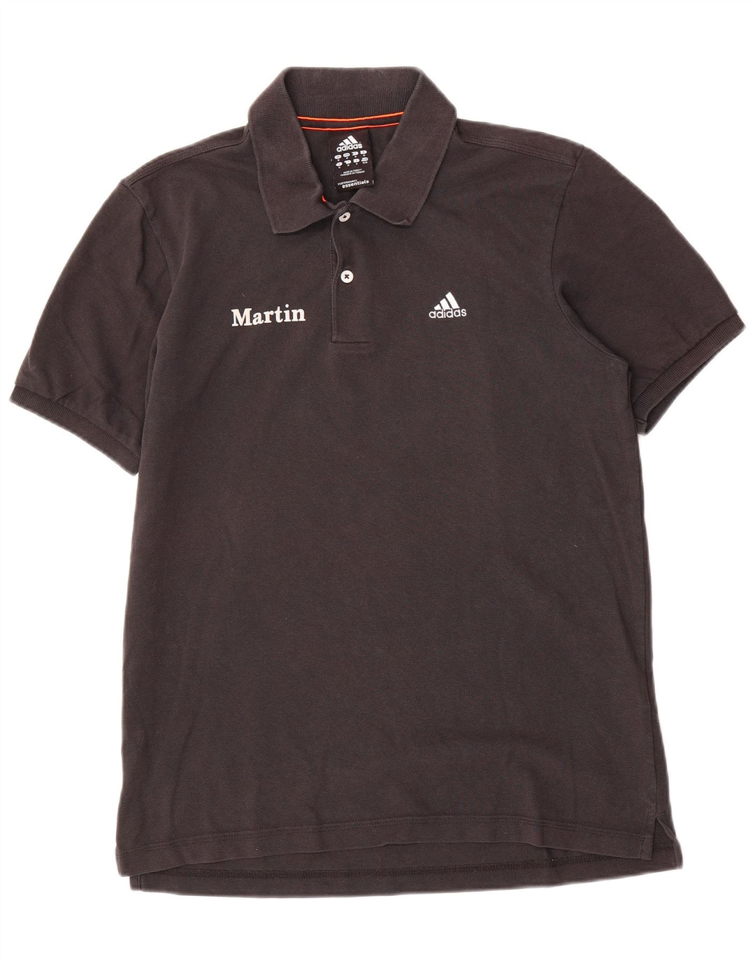 Adidas Herren Martin Graphic Poloshirt Mittelschwarze Baumwolle