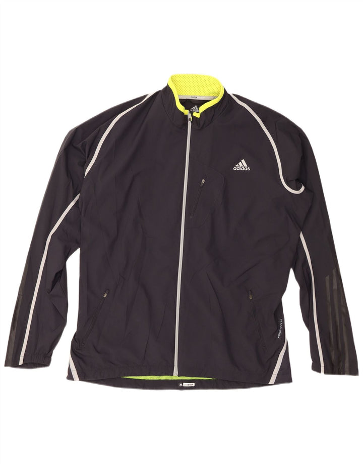 ADIDAS Herren Clima 365 Regenjacke UK 40 Large Marineblau Polyester