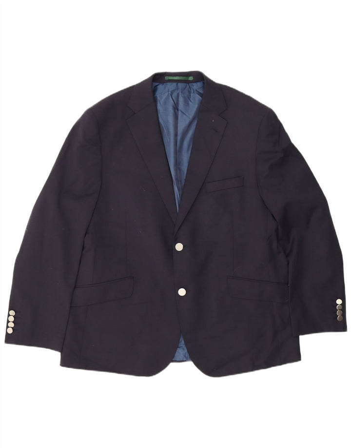 Marks & Spencer Herren-Blazer mit 2 Knöpfen, EU 54, 2XL, marineblaue Wolle