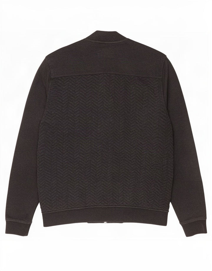 Ted Baker Herren-Trainingsanzug, Oberteil, Jacke, Größe 4, groß, graues Fischgrätenmuster aus Polyester