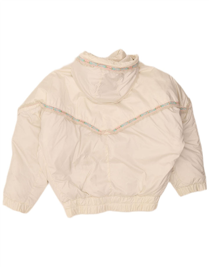 Millet Damen-Kapuzen-Übergröße, gepolsterte Jacke, EU 40, mittelweißes Polyamid