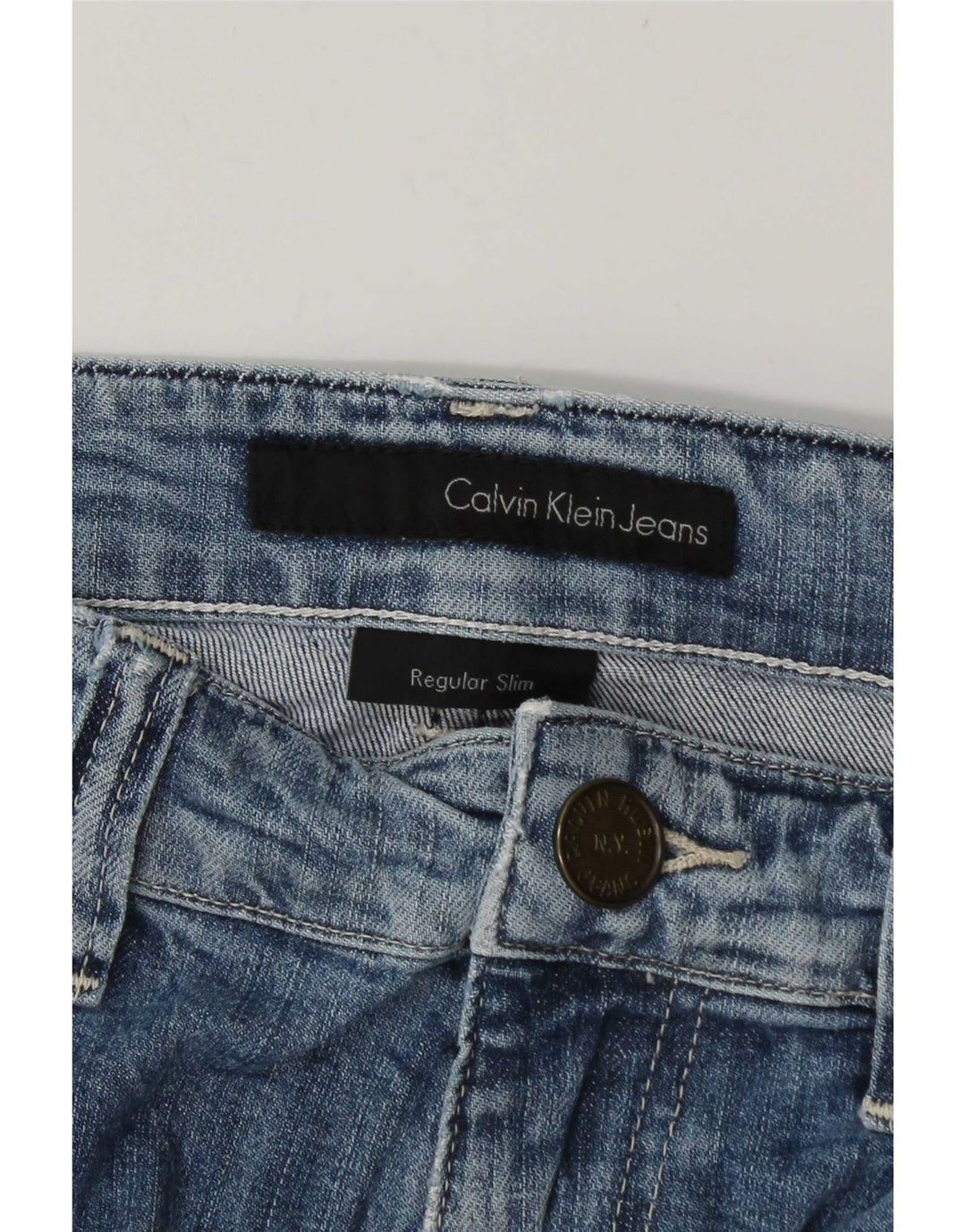 Calvin Klein Herren Slim Jeans W34 L34 Blau