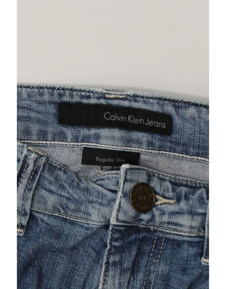 Calvin Klein Herren Slim Jeans W34 L34 Blau
