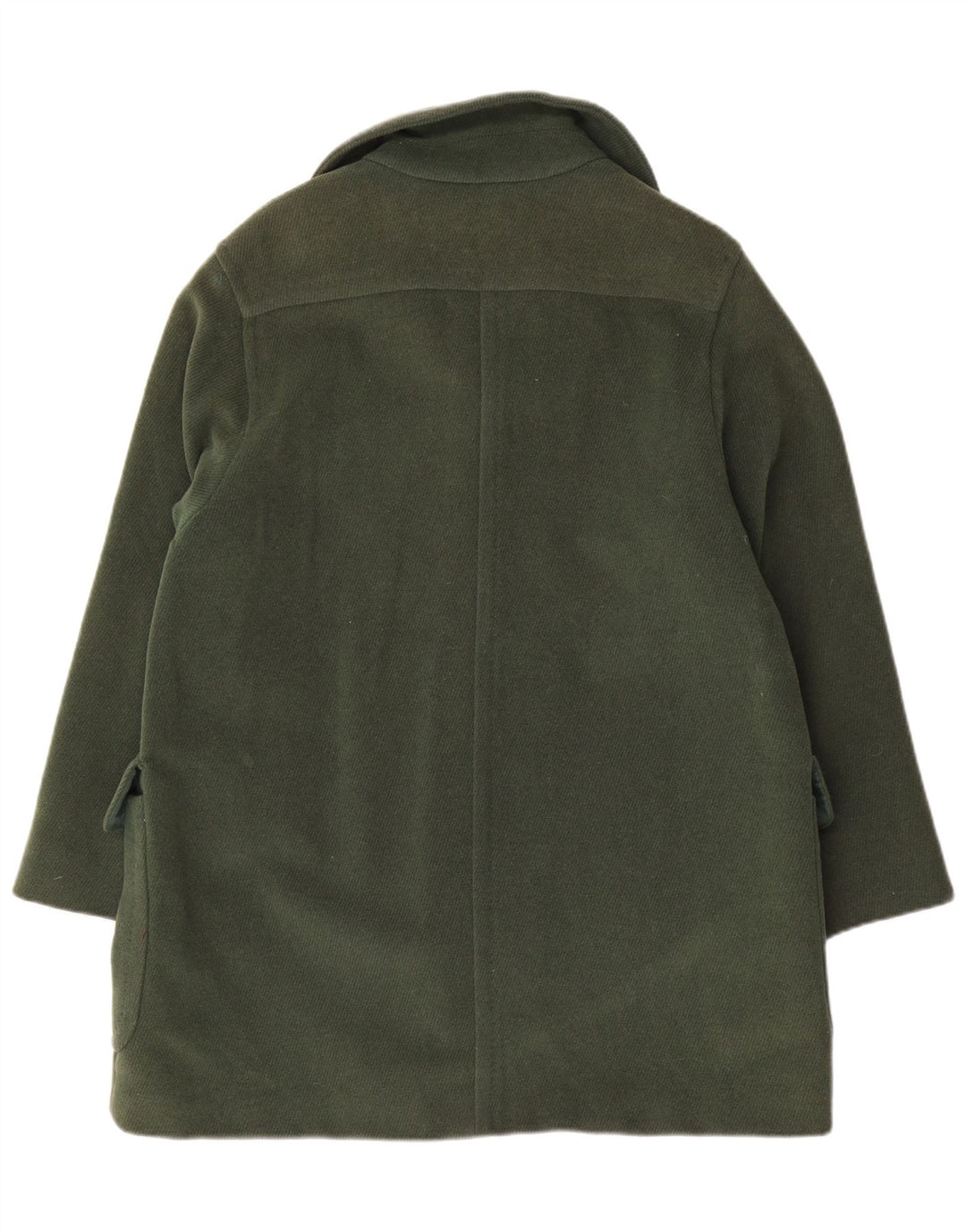 Max Mara Damen Übergroßer Mantel UK 10 Small Grüne Wolle