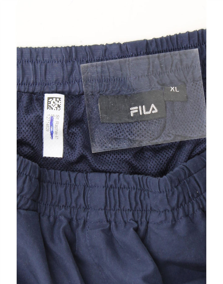 FILA Mens Tracksuit Trousers XL  Navy Blue Vintage Fila and Second-Hand Fila from Messina Hembry 