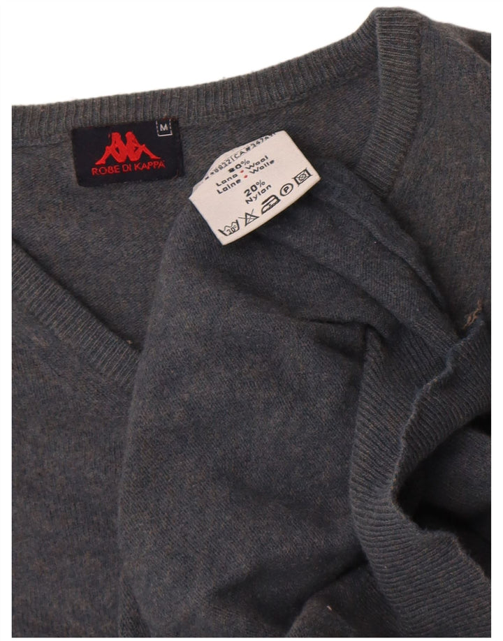 Kappa Damen-Pullover mit V-Ausschnitt, UK 14, mittelmarineblaue Wolle