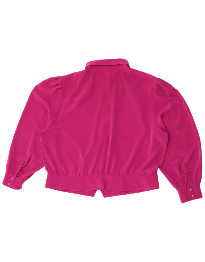 Tru Damen Hemdbluse IT 48 XL Lila Polyester