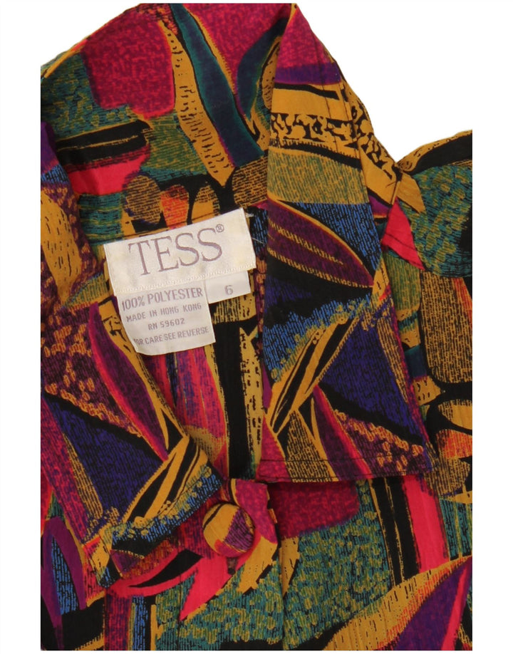 TESS Damen-Hemdbluse in Übergröße, US 6, mittelgroß, mehrfarbig, mit Blumenmuster