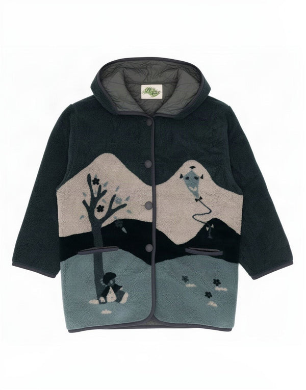 Verde Piu Damen-Windbreaker-Mantel mit Kapuze, Gr. 42, Größe L, Grün, Neuheit