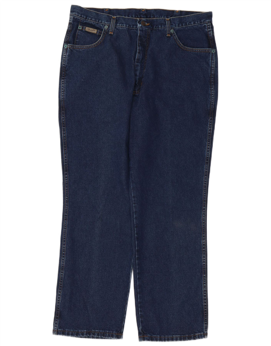 Wrangler Herren Ohio Straight Jeans W38 L30 Blaue Baumwolle