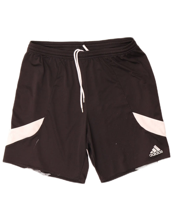 Adidas Damen Climalite Sport Shorts UK 16 Large Schwarz Colourblock