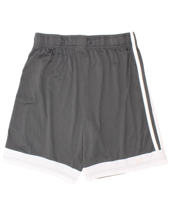 Adidas Sportshorts für Jungen, 13–14 Jahre, graues Colourblock-Polyester