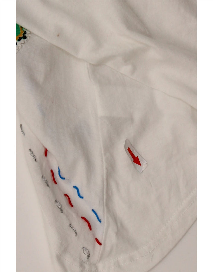 DESIGUAL Grafisches asymmetrisches Tunika-Top für Damen, UK 18, XL, mehrfarbig, Blumenmuster